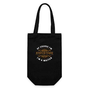 Waitress Pub Tipping Table - Gift Bag for Bottles - black - Front