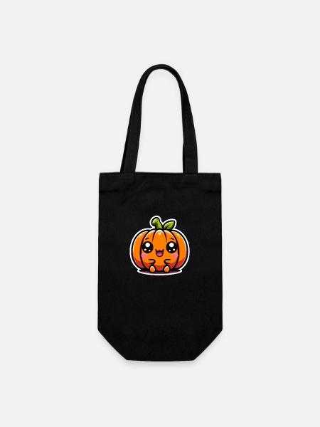 Citrouille mignonne - Sac à bouteille - noir