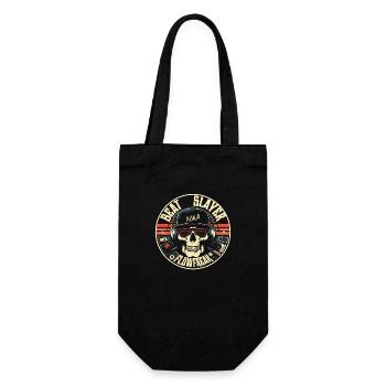 Beat Slayer Skull Flow Freak Retro Vintage - Geschenkbeutel für Flaschen - Schwarz - Vorne
