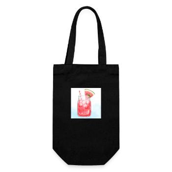 Refreshing Watermelon Cocktail Art - Gift Bag for Bottles - black - Front