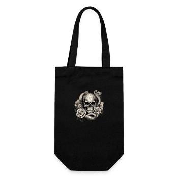 Skull Death Vintage Rocker - Gift Bag for Bottles - black - Front