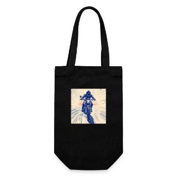 Motorcycle - Gift Bag for Bottles - black - Front
