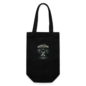 Depression Awareness - Gift Bag for Bottles - black - Front