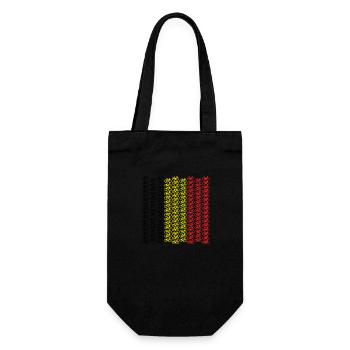 Small Belgian bike - Gift Bag for Bottles - black - Front