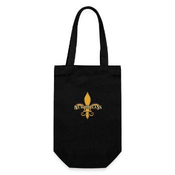 New Orleans USA Geschenkidee - Geschenkbeutel für Flaschen - Schwarz - Vorne
