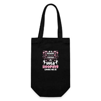 Fitness Spaß - Geschenkbeutel für Flaschen - Schwarz - Vorne