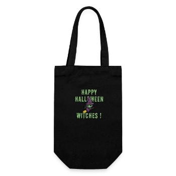 Conception de sorcières de joyeux Halloween - Sac à bouteille - noir - Devant