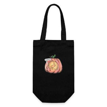 Goofy pumpkin, Treat? - Gift Bag for Bottles - black - Front