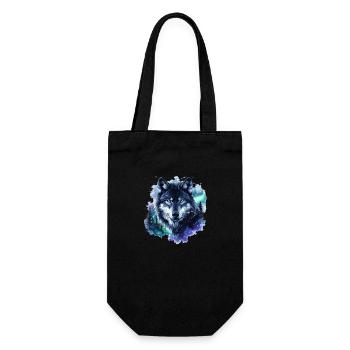 Wolf Nebula Galaxy Northern Lights - Gift Bag for Bottles - black - Front