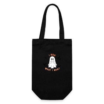 Fantôme vilain - Sac à bouteille - noir - Devant
