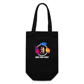 Make your choice wind kite wing transparent - Sac à bouteille - noir - Devant