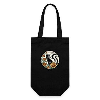 Stinktier - Geschenkbeutel für Flaschen - Schwarz - Vorne