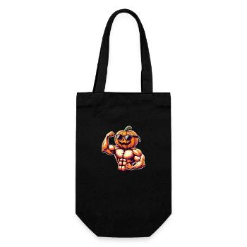 Sports Halloween Pumpkin - Gift Bag for Bottles - black - Front