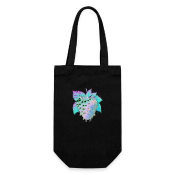 Flüssige psychedelische Himbeere - Geschenkbeutel für Flaschen - Schwarz - Vorne