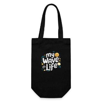 My wave life - Sac à bouteille - noir - Devant