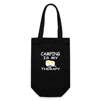 Camping - Gift Bag for Bottles - black - Front