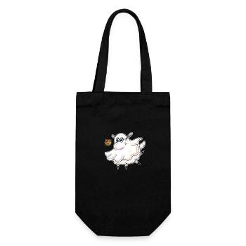 Wolly Sheepling Halloween Ghost - Gift Bag for Bottles - black - Front