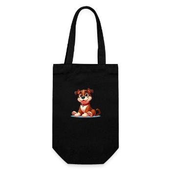 Boxer 3 - Geschenkbeutel für Flaschen - Schwarz - Vorne