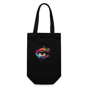 Funky Eye - Gift Bag for Bottles - black - Front