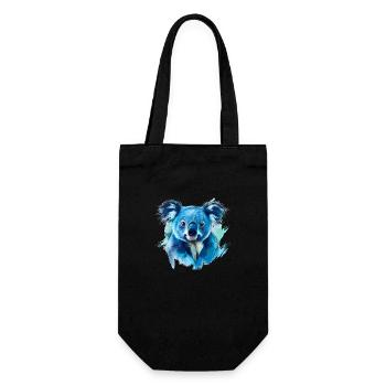 The koala, often mistakenly referred to as a bear - Gift Bag for Bottles - black - Front