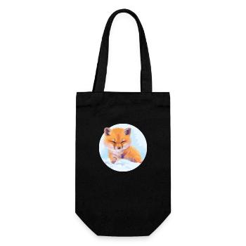 Fox - Gift Bag for Bottles - black - Front