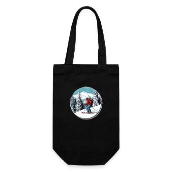 Faites l’expérience de la liberté dans la neige : votre aventure hivernale - Sac à bouteille - noir - Devant