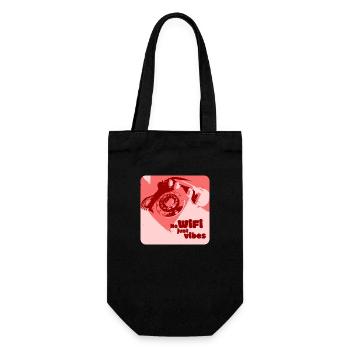 No Wifi, just Vibes - Gift Bag for Bottles - black - Front