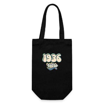 1936 retro gift idea - Gift Bag for Bottles - black - Front