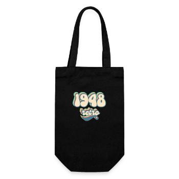 1948 retro idée cadeau - Sac à bouteille - noir - Devant