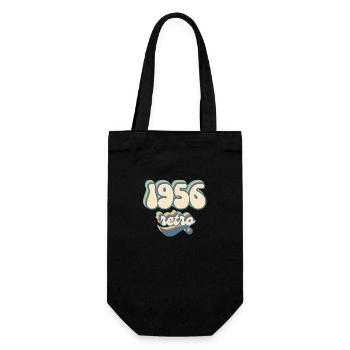 1956 Retro Geschenkidee - Geschenkbeutel für Flaschen - Schwarz - Vorne