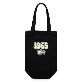 1965 Retro Gift Idea - Gift Bag for Bottles - black - Front