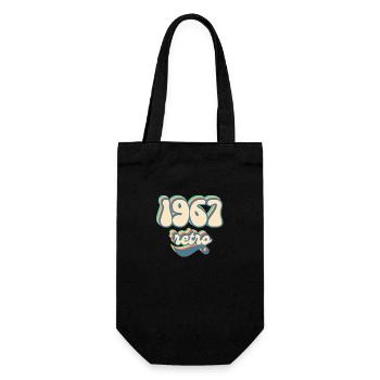 1967 Retro Geschenkidee - Geschenkbeutel für Flaschen - Schwarz - Vorne