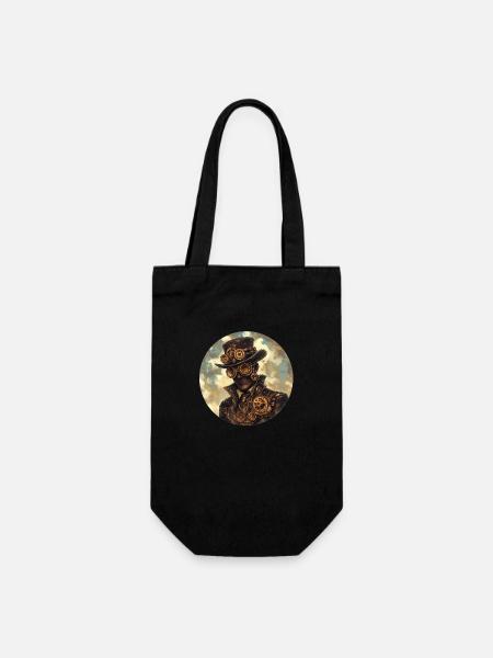 Steampunk erleben – Retro-Charme und Innovation - Geschenkbeutel für Flaschen - Schwarz