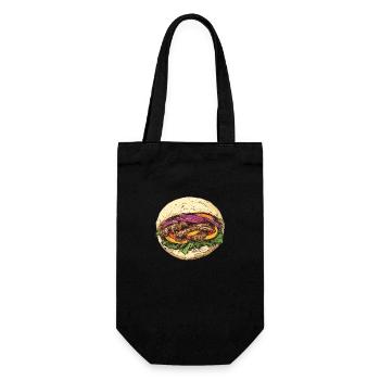 Hearty kebab enjoyment in pita bread - Gift Bag for Bottles - black - Front