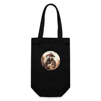 Motocross adventure for real adrenaline junkies - Gift Bag for Bottles - black - Front