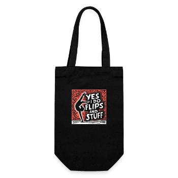 Bien sûr, je fais des flips et tout - Sac à bouteille - noir - Devant