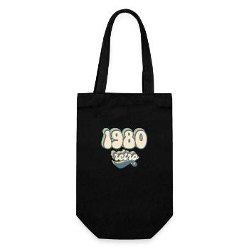 1980 retro idée cadeau - Sac à bouteille - noir - Devant