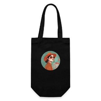 Stylish elegance: Timeless boho chic! - Gift Bag for Bottles - black - Front