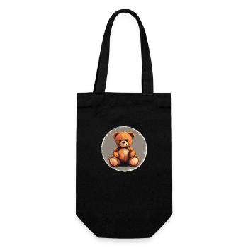 Classic Teddy : Affectueux et intemporel ! - Sac à bouteille - noir - Devant