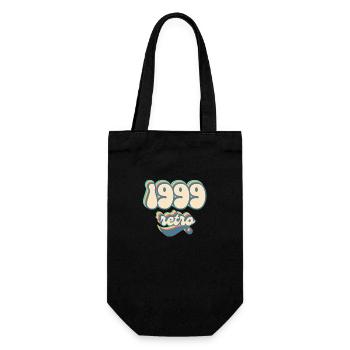 1999 Retro Geschenkidee - Geschenkbeutel für Flaschen - Schwarz - Vorne