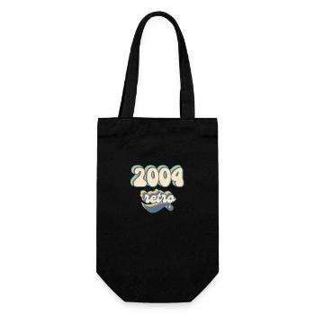 2004 Retro Geschenkidee - Geschenkbeutel für Flaschen - Schwarz - Vorne