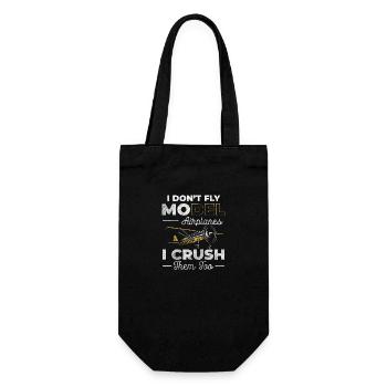 Airplane Model Maker Aviator Test Pilot - Gift Bag for Bottles - black - Front