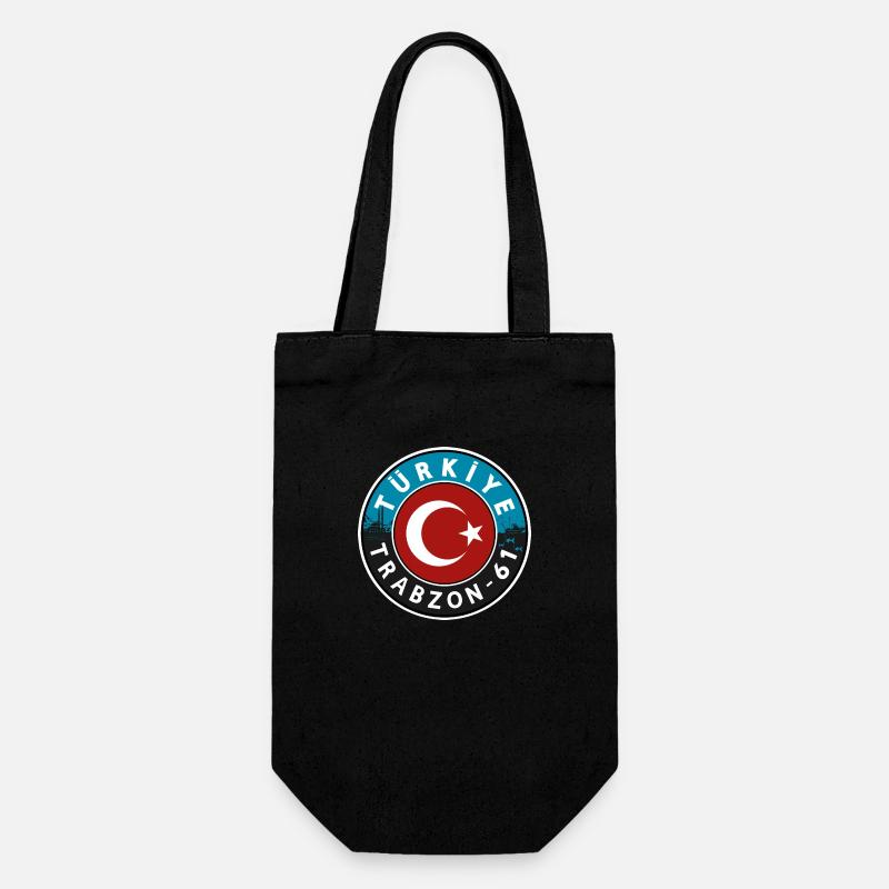 Türkiye Trabzon 61 Design - Gift Bag for Bottles - black