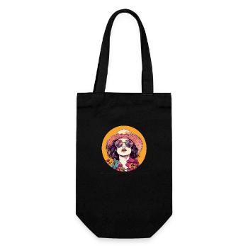 Flower Power : un style estival glamour ! - Sac à bouteille - noir - Devant