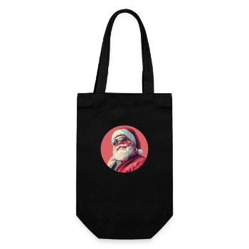Noël cool : le Père Noël dans un nouveau look ! - Sac à bouteille - noir - Devant