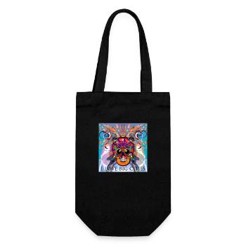 Skull City - Gift Bag for Bottles - black - Front