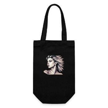 Design « Réflexion triangulaire » - Sac à bouteille - noir - Devant