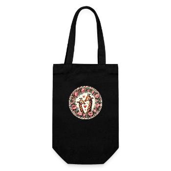 Giraffes Valentine - Gift Bag for Bottles - black - Front