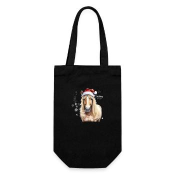 It's Christmas time - Geschenkbeutel für Flaschen - Schwarz - Vorne
