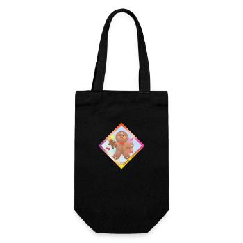 Cookie Merry Christmas White - Gift Bag for Bottles - black - Front